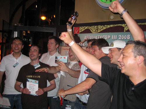 Jubel beim Affiliatecup