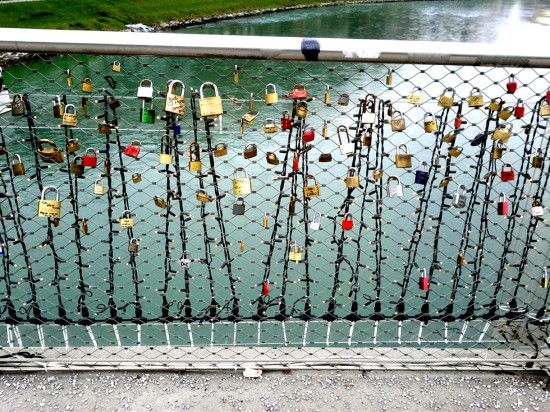 Liebesschlösser Salzburg Markartsteg Liebesschlösser Salzburg Markartsteg