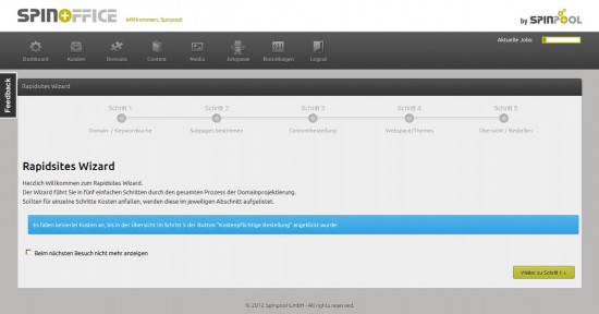 Rapidsites Wizard Rapidsites Wizard